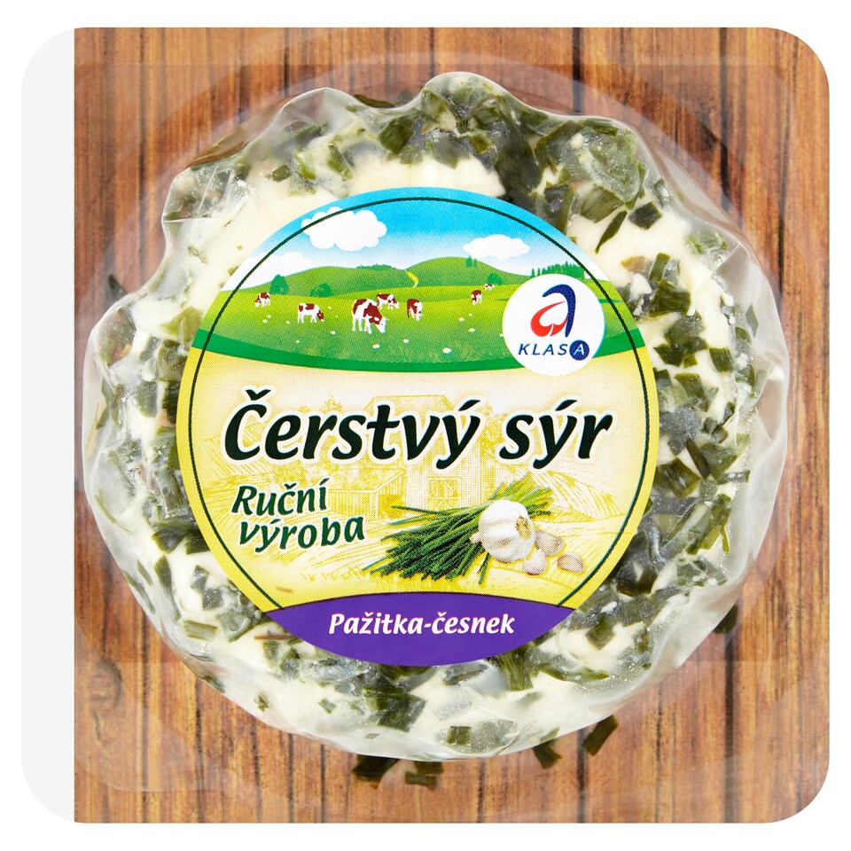 Čerstvý sýr pažitka-česnek 100g