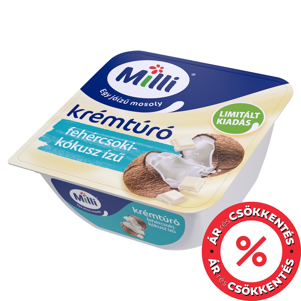 Milli White Chocolate-Coconut Flavored Cream Cheese 90 g