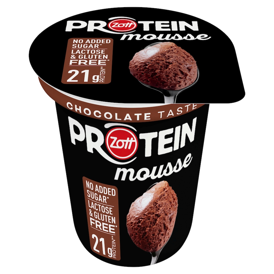 Zott Protein Mousse Chocolate Taste Dessert with Sweeteners 200 g