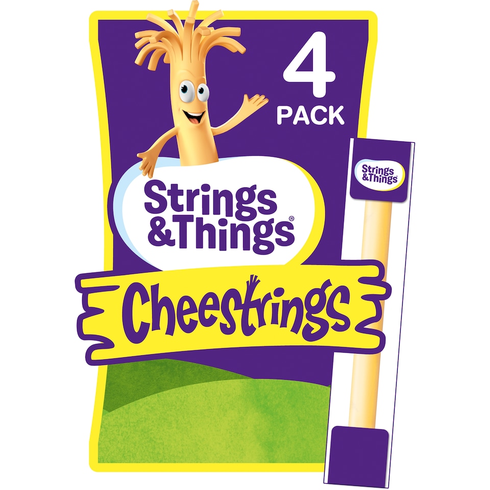 image 1 of Cheestrings Original Cheese Snacks 4 Pack 80G