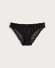 image 4 of F&F Mesh Bow Pattern Brazilian Knickers in Black