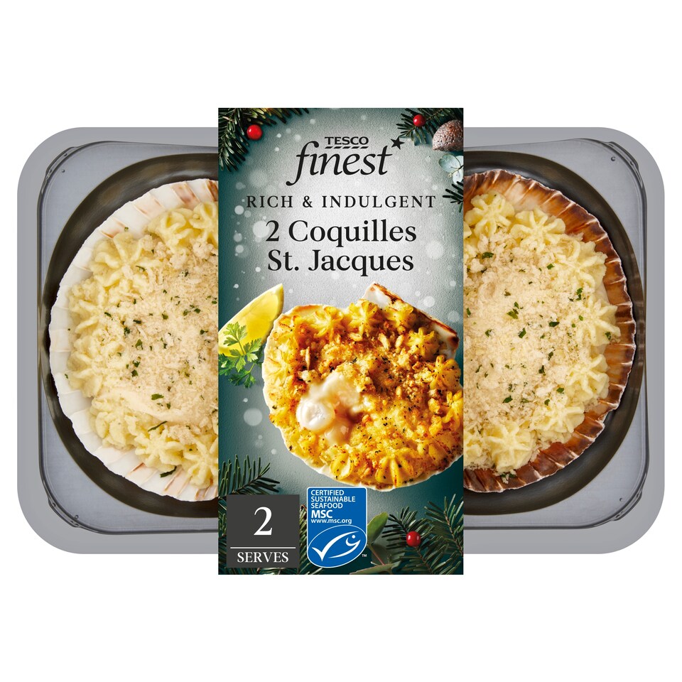 Tesco Finest 2 Coquille St Jacques 300g