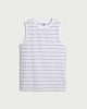 image 4 of F&F Pure Cotton Striped Vest in White
