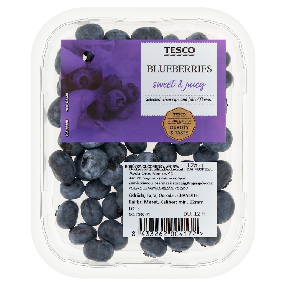 Tesco Čučoriedky 125 g