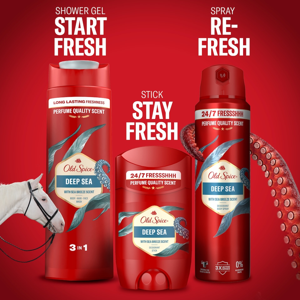 image 1 of Old Spice Deep Sea Men’s Deodorant Body Spray 150ml
