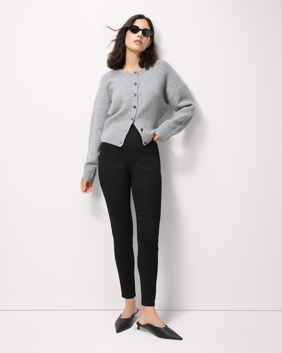 image 1 of F&F High Rise Jeggings in Black