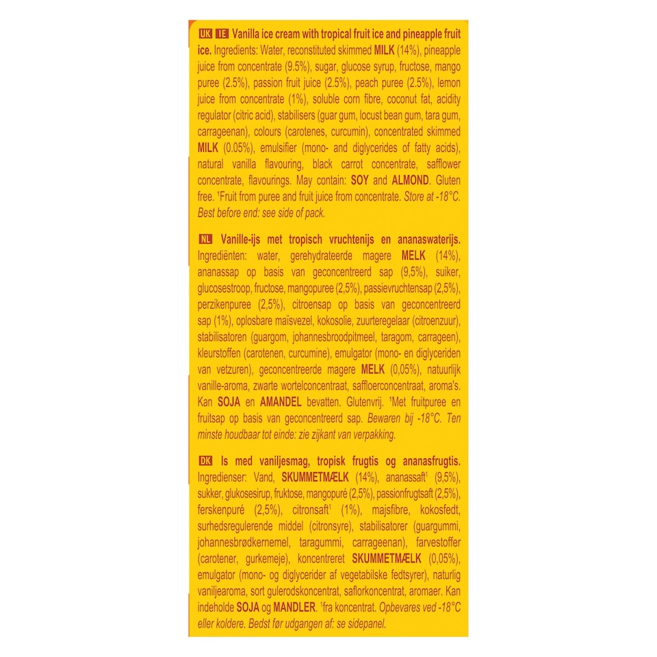 image 1 of Twister Mini Tropical Ice Cream Lollies 6 x 50ml