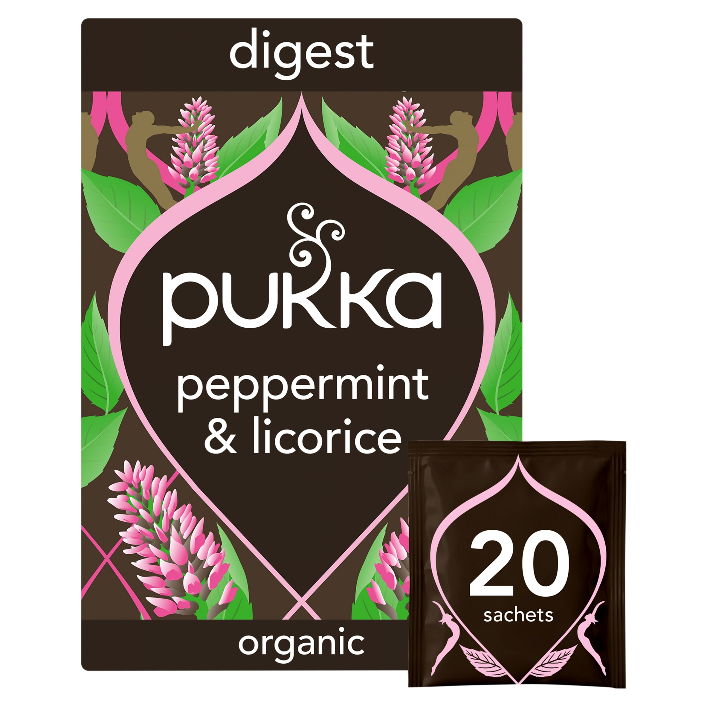 Pukka Organic Peppermint & Licorice Mint Tea 20 Herbal Tea Bags 30g