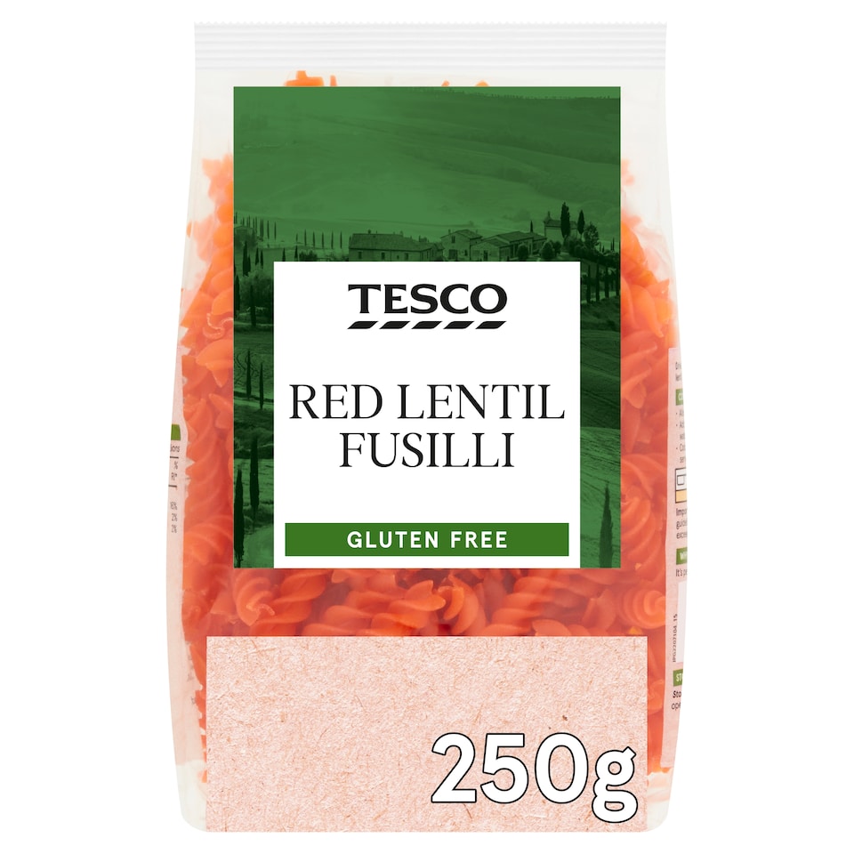 Tesco Gluten Free Red Lentil Fusilli 250g