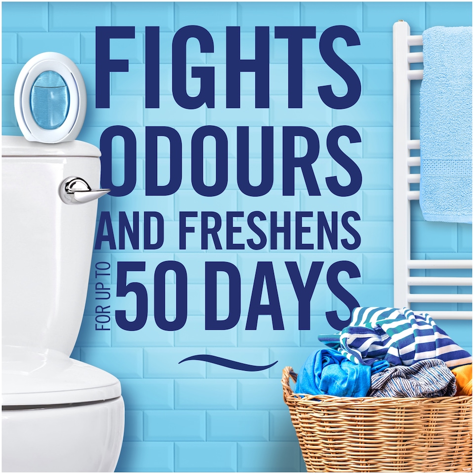 image 1 of Febreze Bathroom Air Freshener Liquid membrane Blossom & Breeze Mega Pack 22.5ML