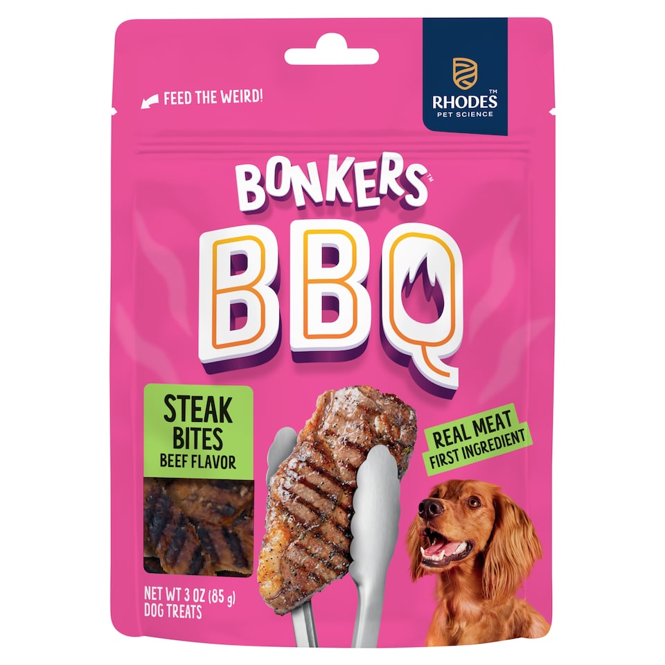 image 1 of Bonkers Dog Treats Dry BBQ Steak Cuts 85 G
