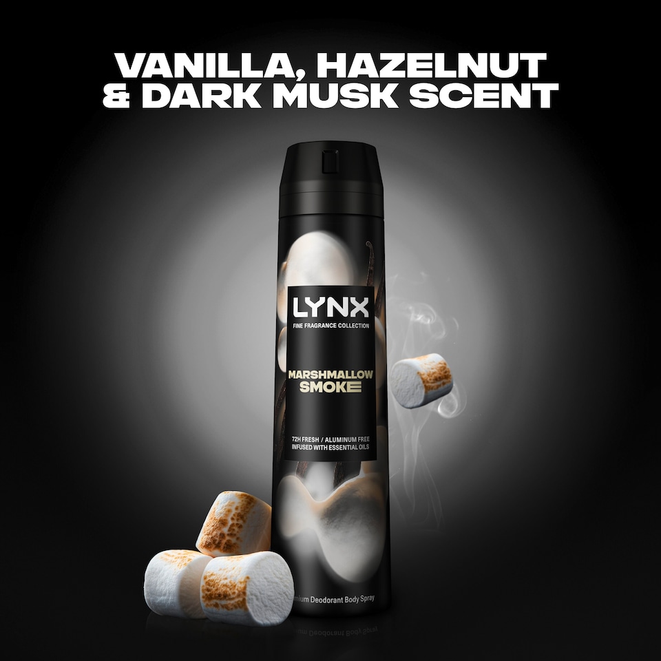 image 1 of Lynx Marshmallow Smoke 72h Fine Fragrance Premium Deodorant for Men 200ml