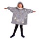 image 1 of Silentnight Silver Kids Glow In the Dark Hoodie