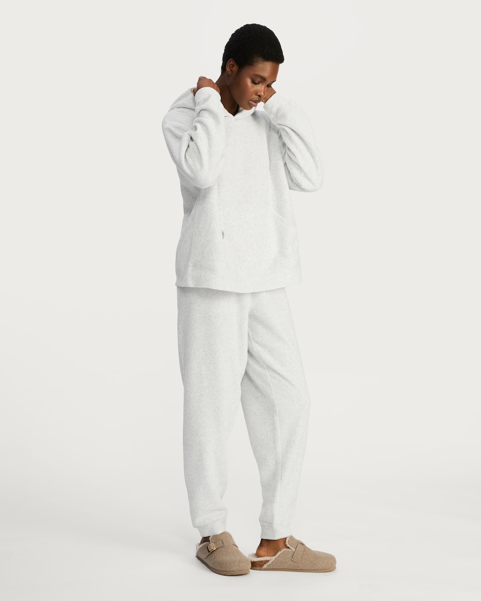 image 1 of F&F Towelling Pyjama Hoodie in Grey