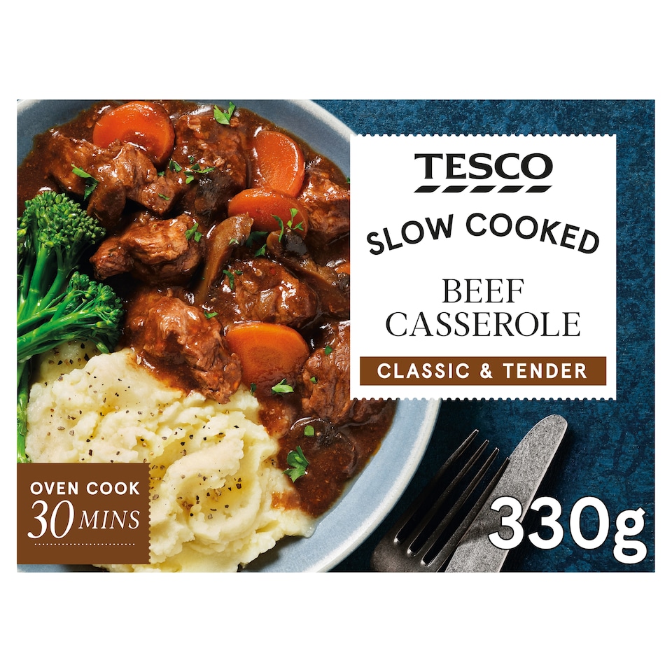 Tesco Slow Cooked Beef Casserole 330G