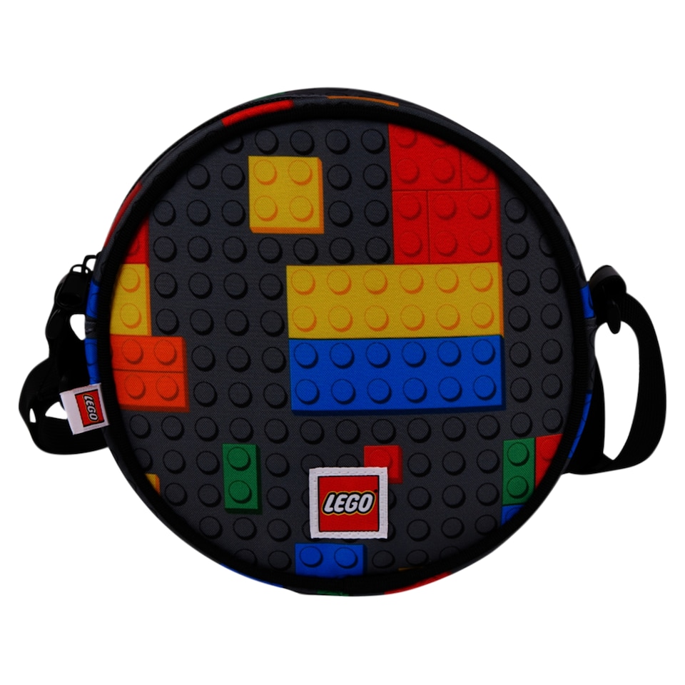 image 1 of Lego Colorful Bricks Round Crossbody Bag 1.2 L 16 x 16 x 6.35 cm