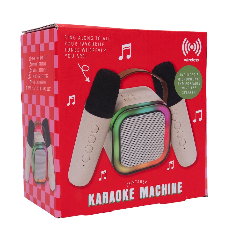 image 1 of Professor Puzzle Wireless Karaoke Machine Set