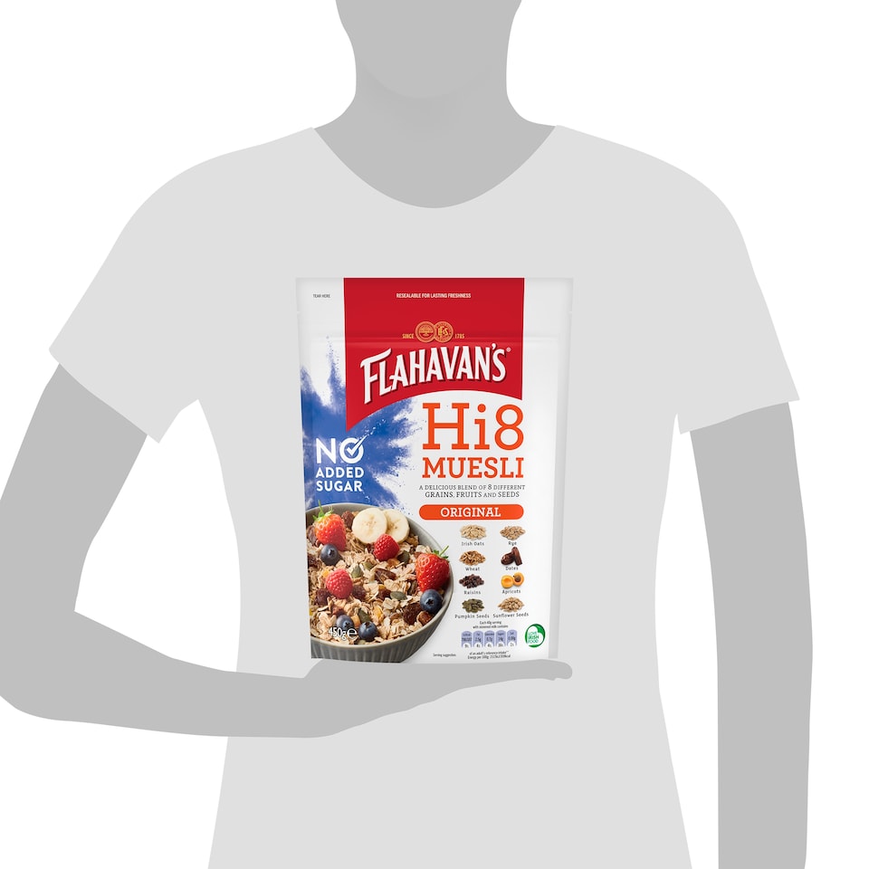 image 1 of Flahavan's Hi8 Muesli Original 450G