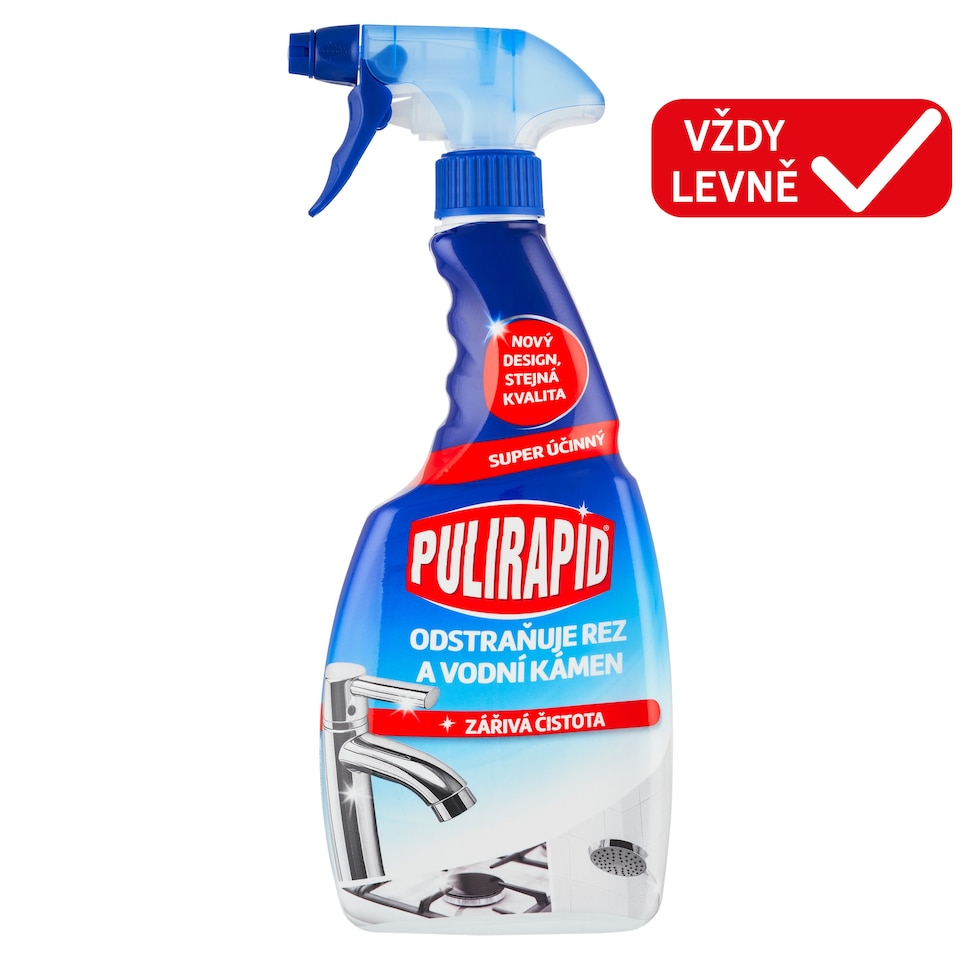 Obrázek 1 pro produkt Pulirapid Tekutý čistič na vodní kámen 500ml