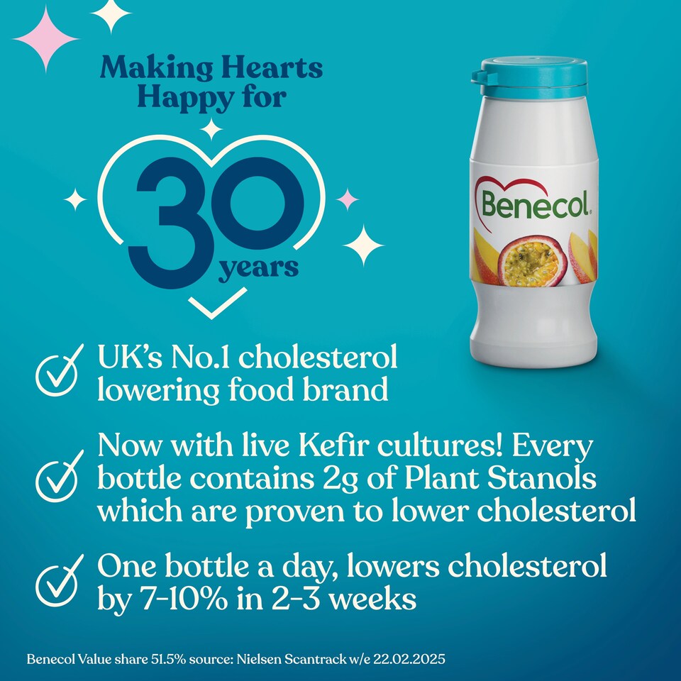image 1 of Benecol Kefir Mango-Passion Yogurt Drink 6x67.5g