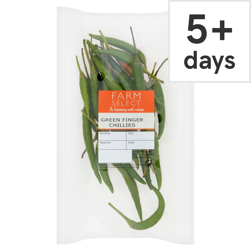 Farm Select Green Finger Chillies 50g