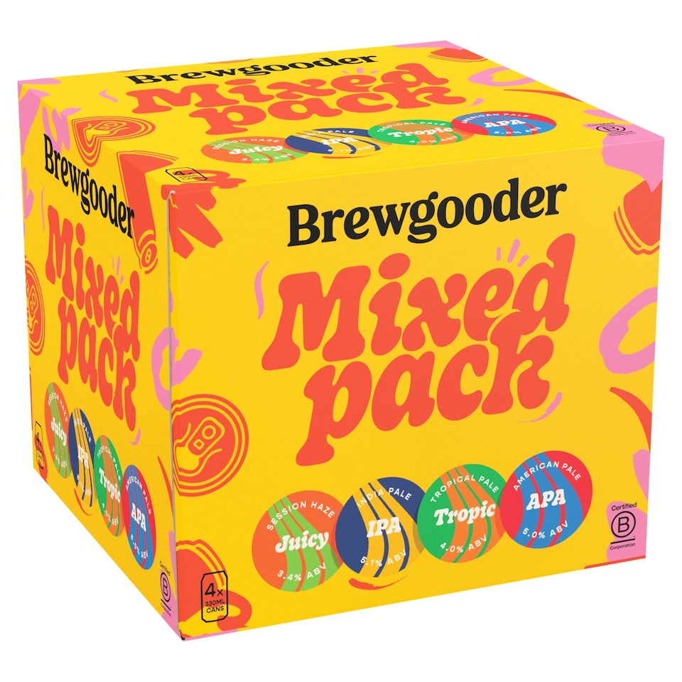 Brewgooder Mixed Craft Cans 4 x 330ml