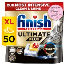 Finish Ultimate Plus All In One Lemon 50s Dishwasher Tablets 610g