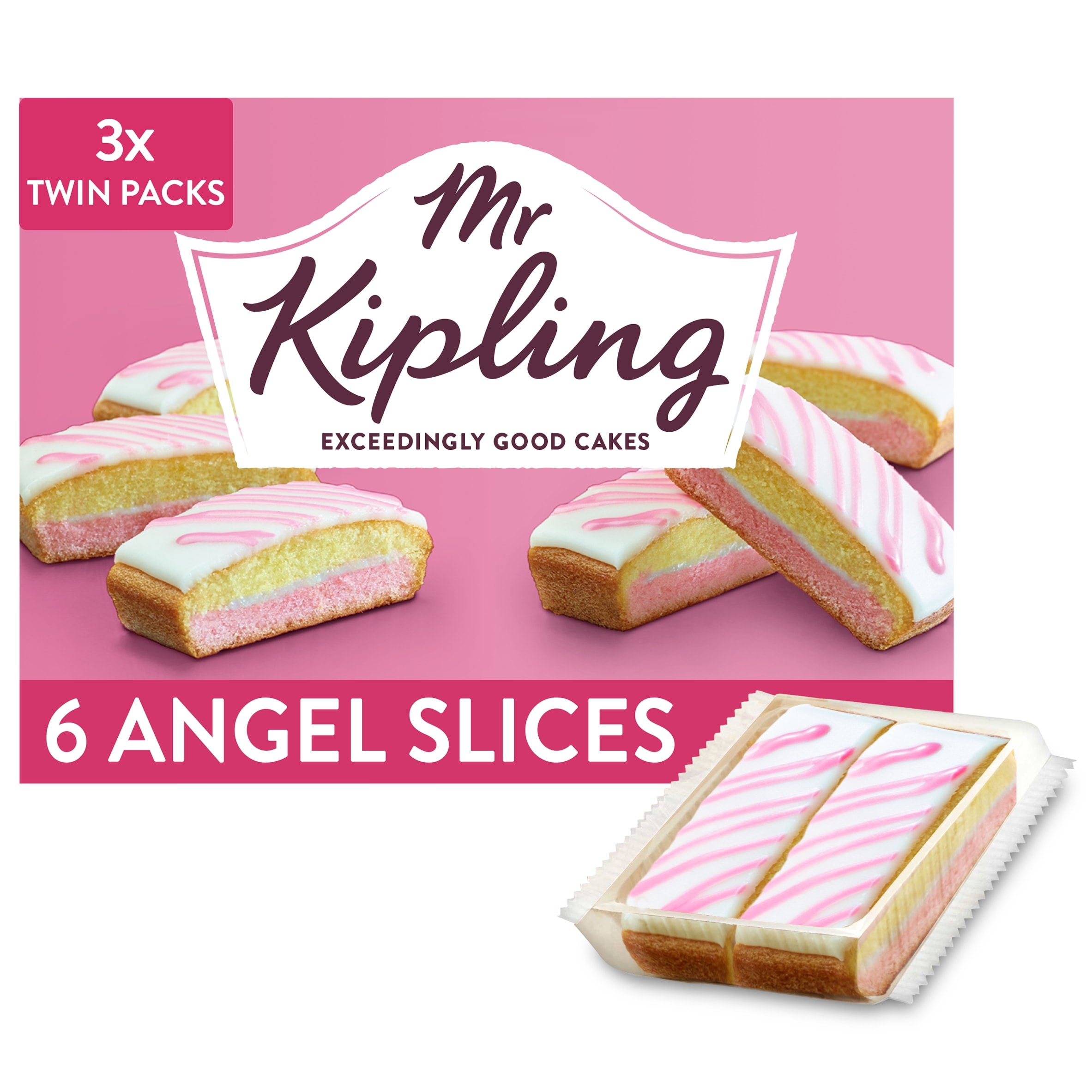 Mr Kipling Angel Cake Slices 6 Pack