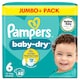 image 1 of Pampers Baby Dry 6 Jumbo+ 62 Nappies