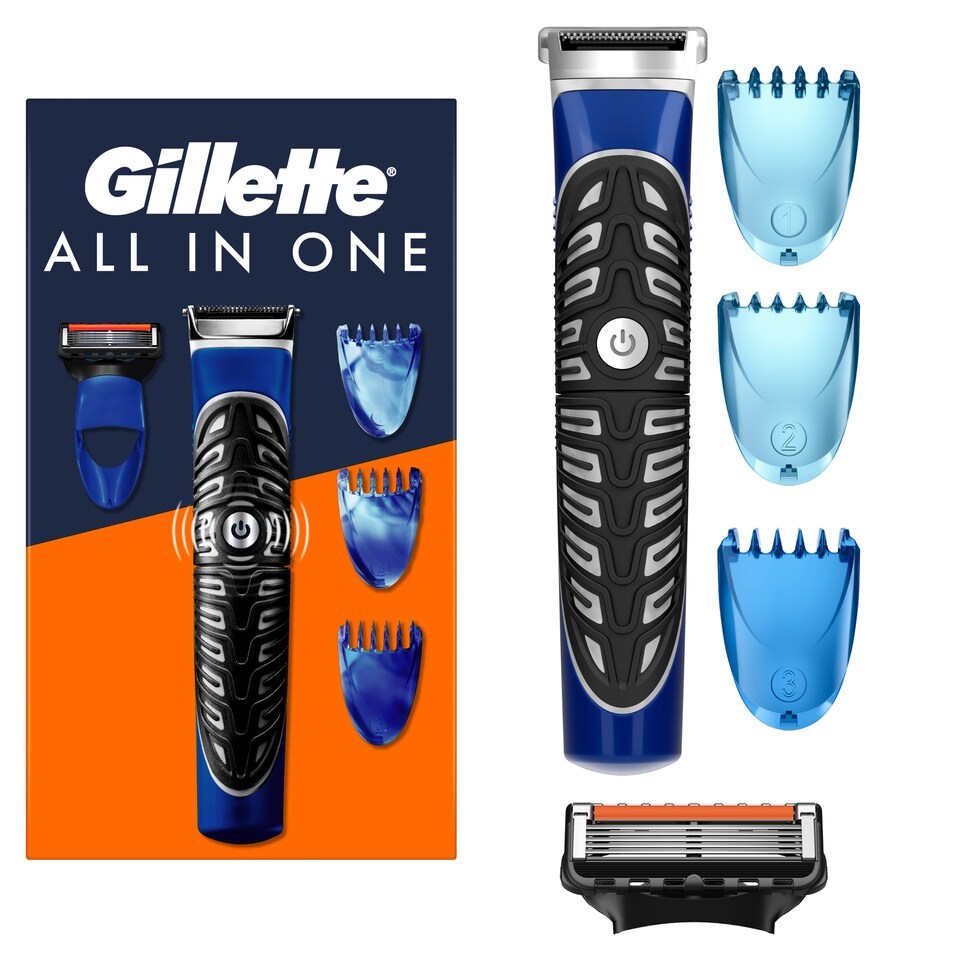 obrázok 1 z Gillette 4 v 1 Precízny Zastrihávač Na Telo A Bradu, Holiaci Strojček A Zarovnávač