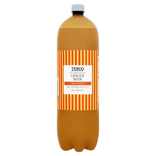 Tesco No Added Sugar Fiery Ginger Beer 2L Bottle Tesco Groceries