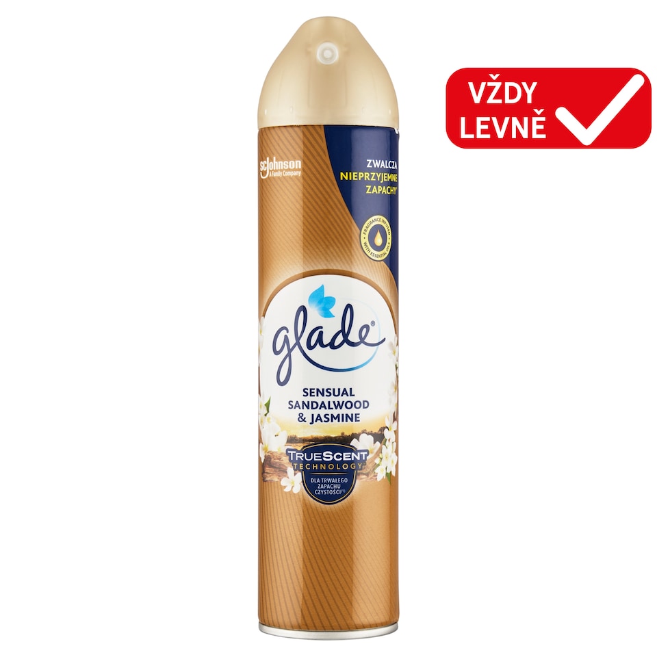 Obrázek 1 pro produkt Glade Sensual Sandalwood & Jasmine osvěžovač vzduchu 300ml