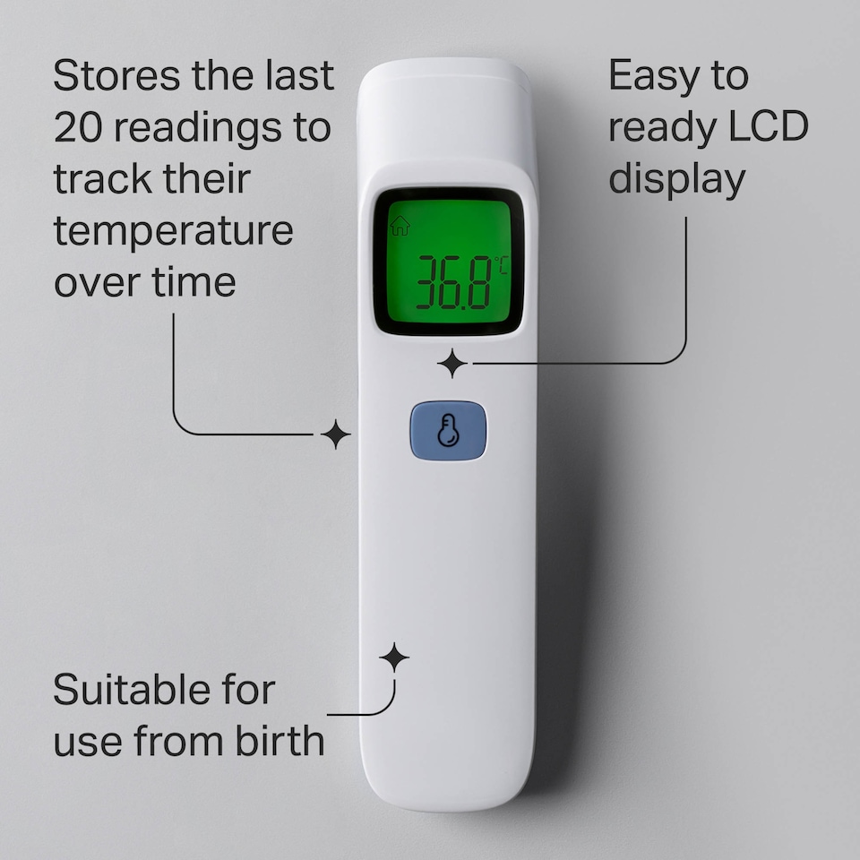 image 1 of Tommee Tippee Notouch Forehead Thermometer