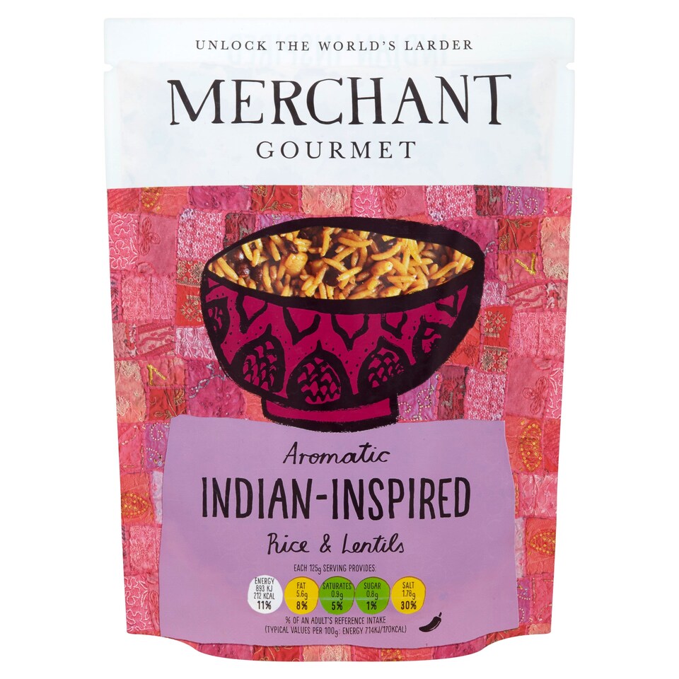 MERCHANT GOURMET INDIAN FLAVOURED GRAINS 250G Tesco Groceries