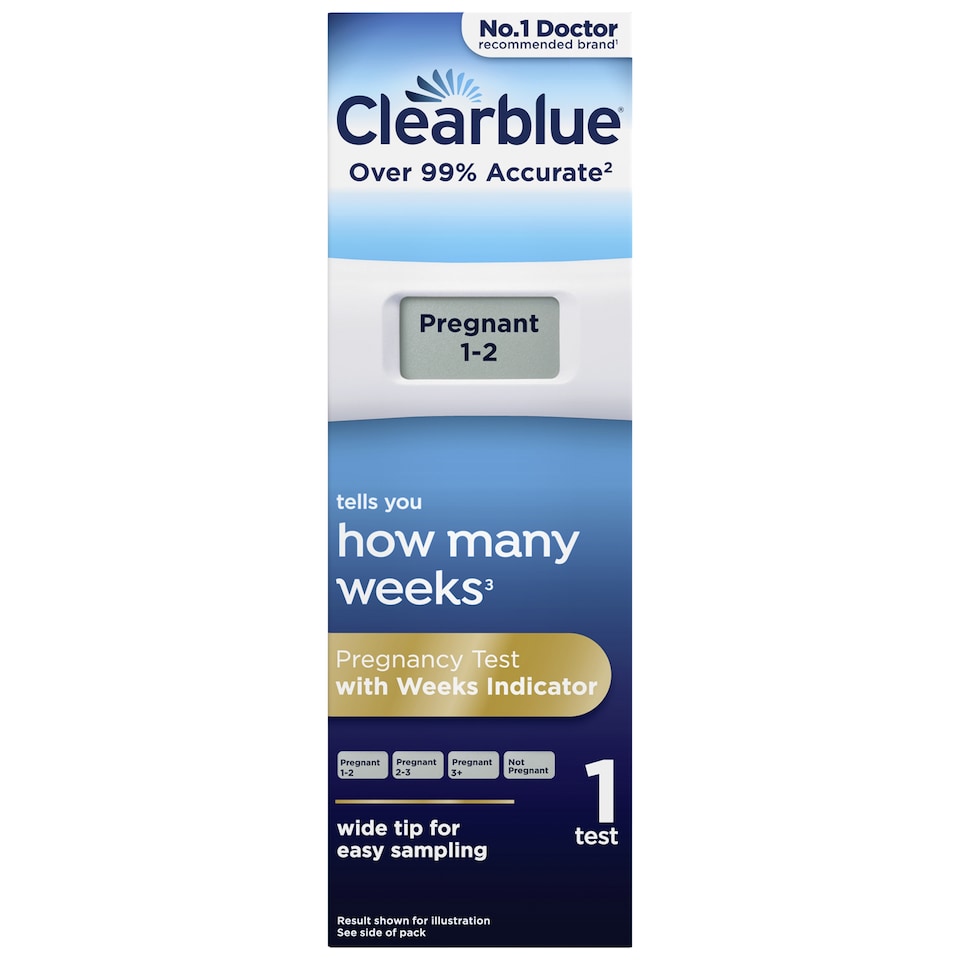 image 1 of Clearblue Digital Pregnancy Test with Weeks Indicator 1 Pack