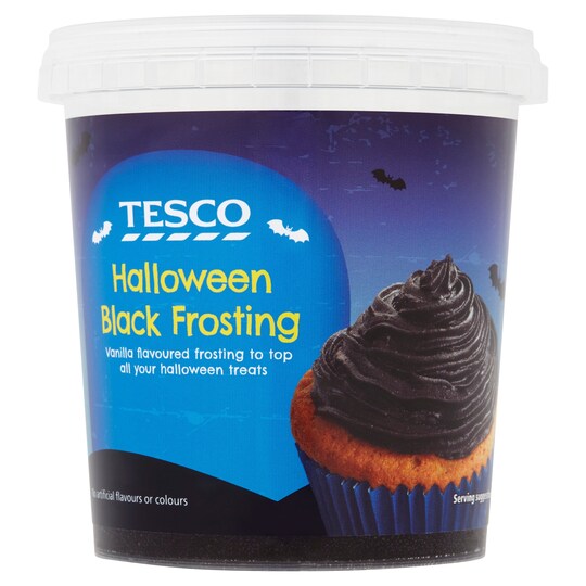 Tesco Black Halloween Frosting 400g Tesco Groceries