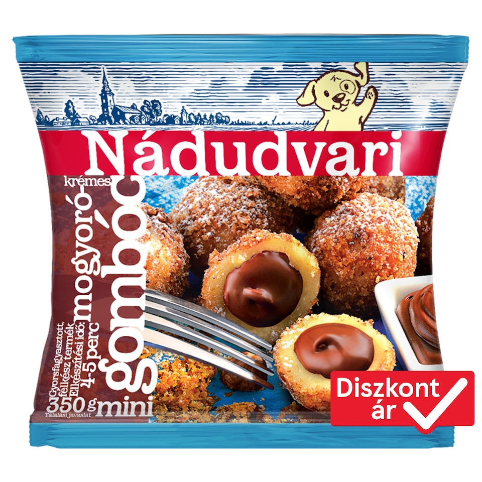 Nádudvari gyorsfagyasztott mogyorókrémes gombóc 350 g