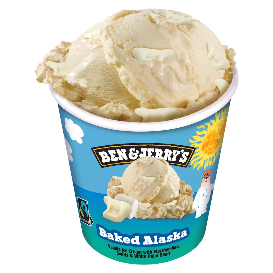 image 1 of Ben & Jerry's Baked Alaska Vanilla Ice Cream Tub 465ml