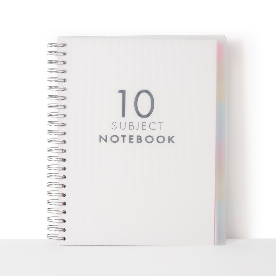 image 1 of Paperchase Rainbow A4 10 Subject Notebook