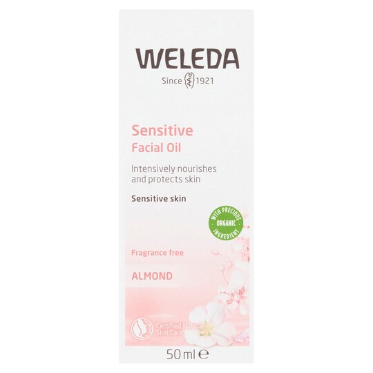 Weleda Almond Sensitive Soothing Facial Oil 50Ml Tesco Groceries