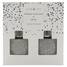 F&F Home Sparkle Reed Diffusers Orange Blosson & Musk 2 x 40ml