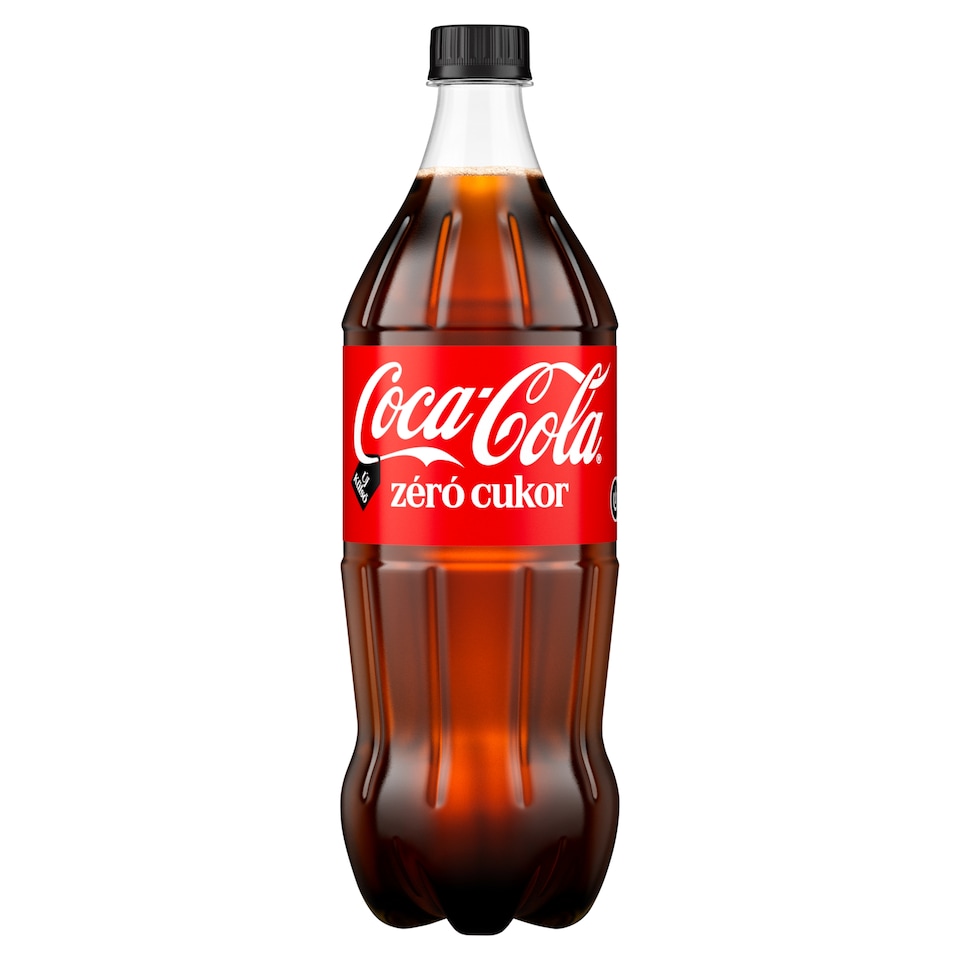 Coca-Cola zéró cukor colaízű energiamentes szénsavas üdítőital édesítőszerekkel 1 l