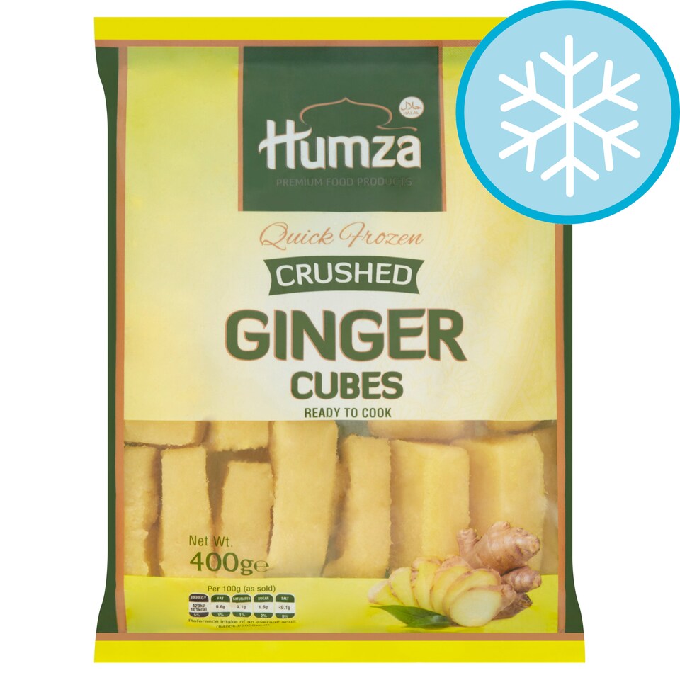 Humza Crushed Ginger Cubes 400G Tesco Groceries