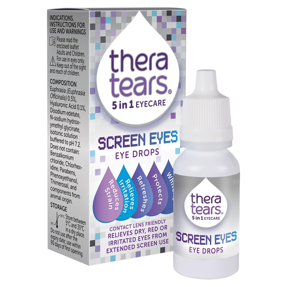 image 1 of Thera Tears Screen Eyes Eye Drops 10Ml
