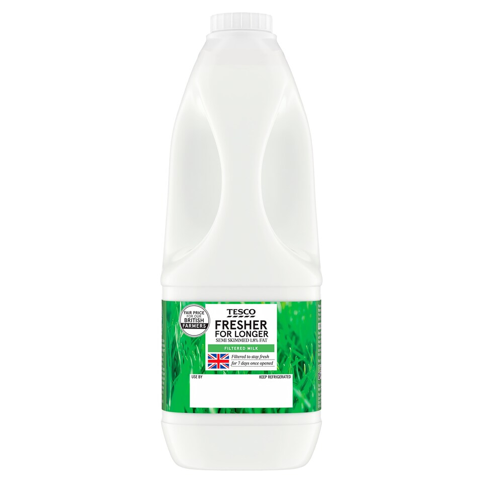 Tesco Filtered Semi Skimmed Milk 2 Litre