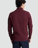 image 3 of F&F Pure Cotton Ribbed Half Zip Jumper in Burgundy
