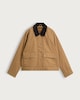 image 5 of The F&F Edit Corduroy Collar Utility Jacket in Neutral