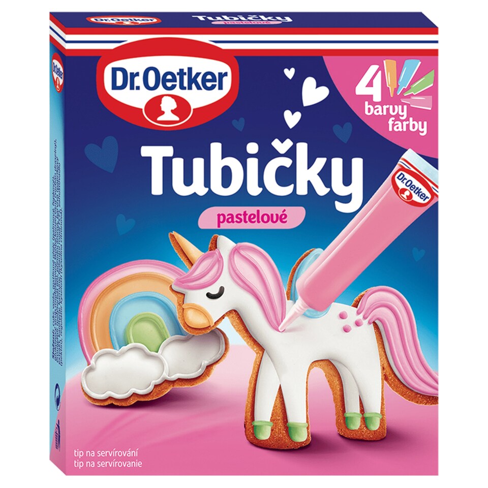 Dr. Oetker Tubičky pastelové 4 x 19g (76g)