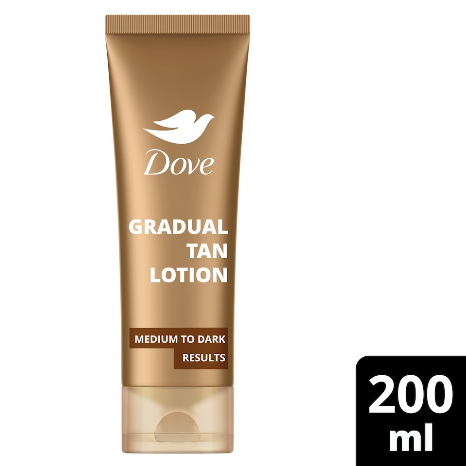 image 1 of Dove Summer Revived Sunless Tan Gradual Tan Lotion Medium To Dark 200ML