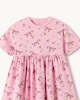 image 3 of F&F Girls' Pure Cotton Unicorn Print Short Sleeved Dress in Multi Pink